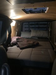 Sitzbank ausgeklappt